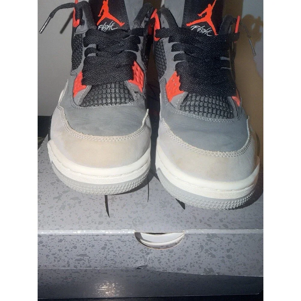 Jordan Air Jordan 4 Retro Infrared 2022 DH6927-061 Mid Top Sneaker Mens sz 9